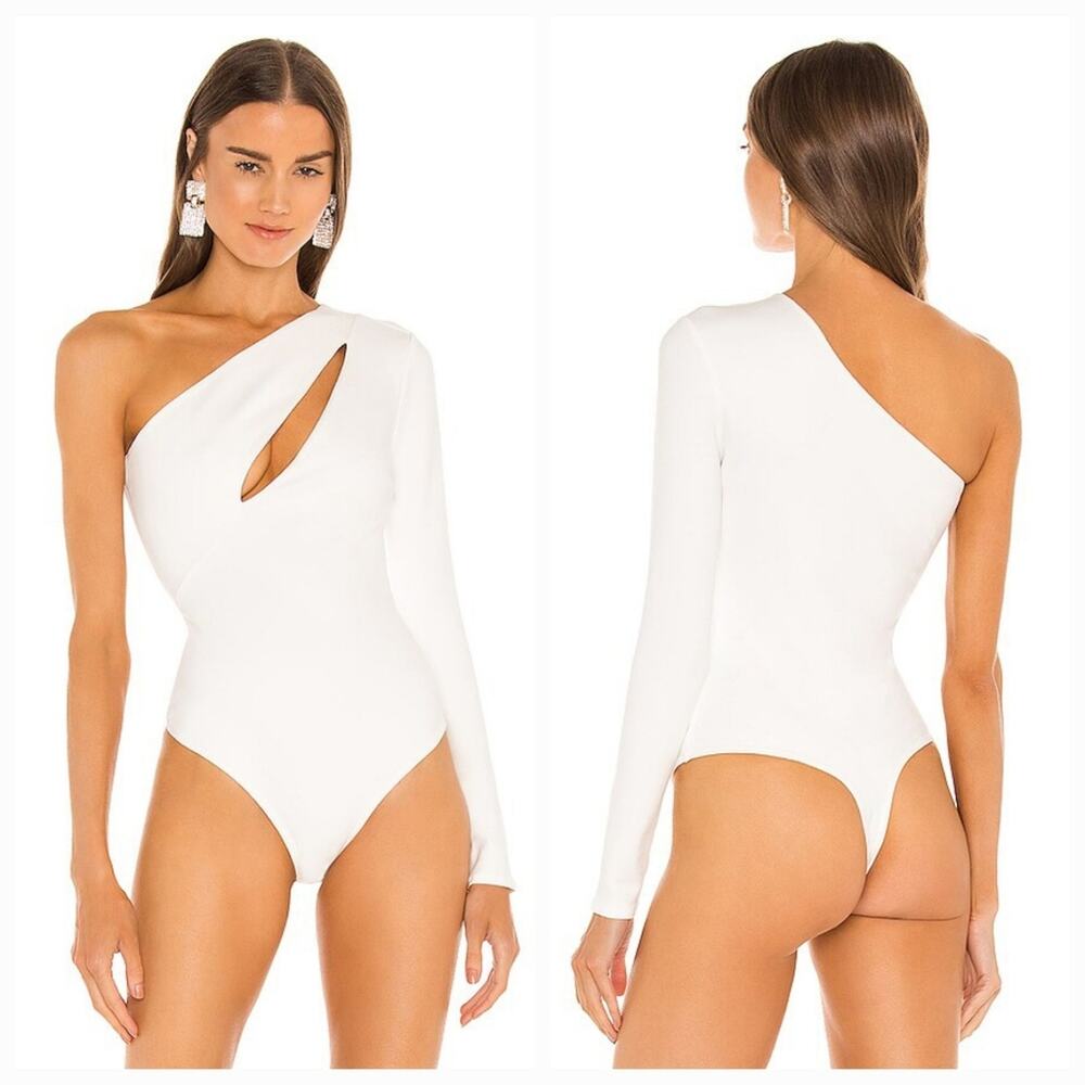 NBD Aaliyah Bodysuit in White Small